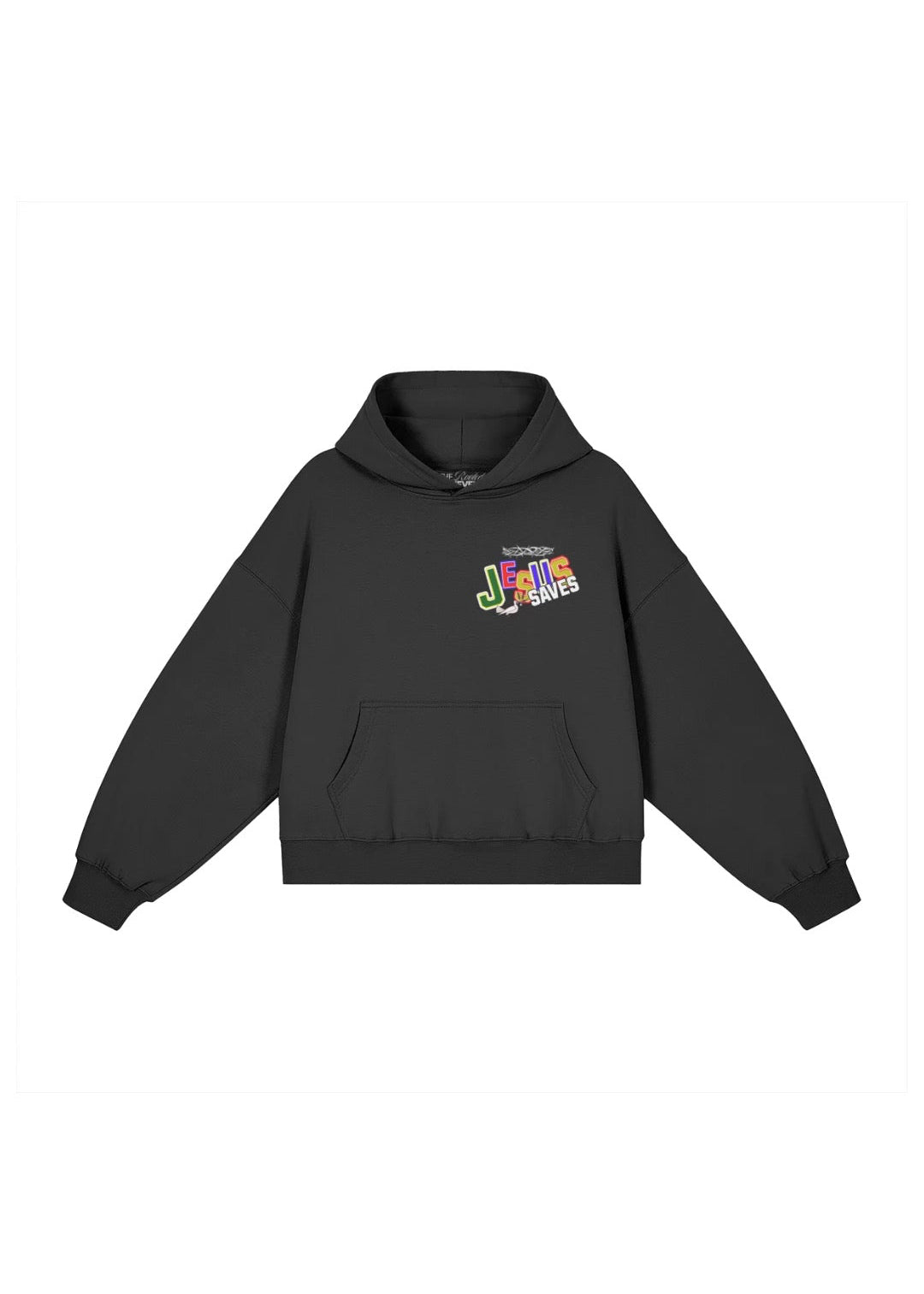 Black Jesus Saves Boxy Hoodie